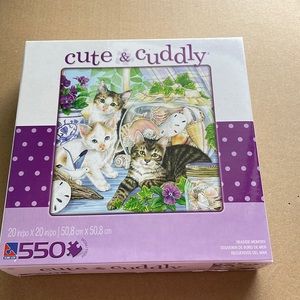 Brand new Cute and Cuddly cat puzzle 500 pcs